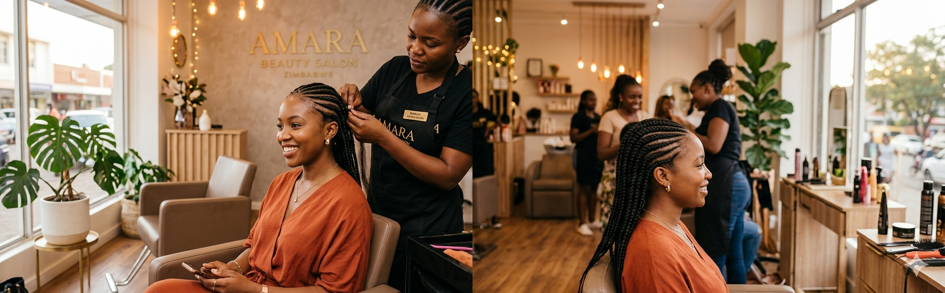 Hair and beauty salon